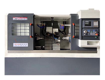 雙主軸雙排刀機-雙電主軸雙車數控機床-鴻軒數控