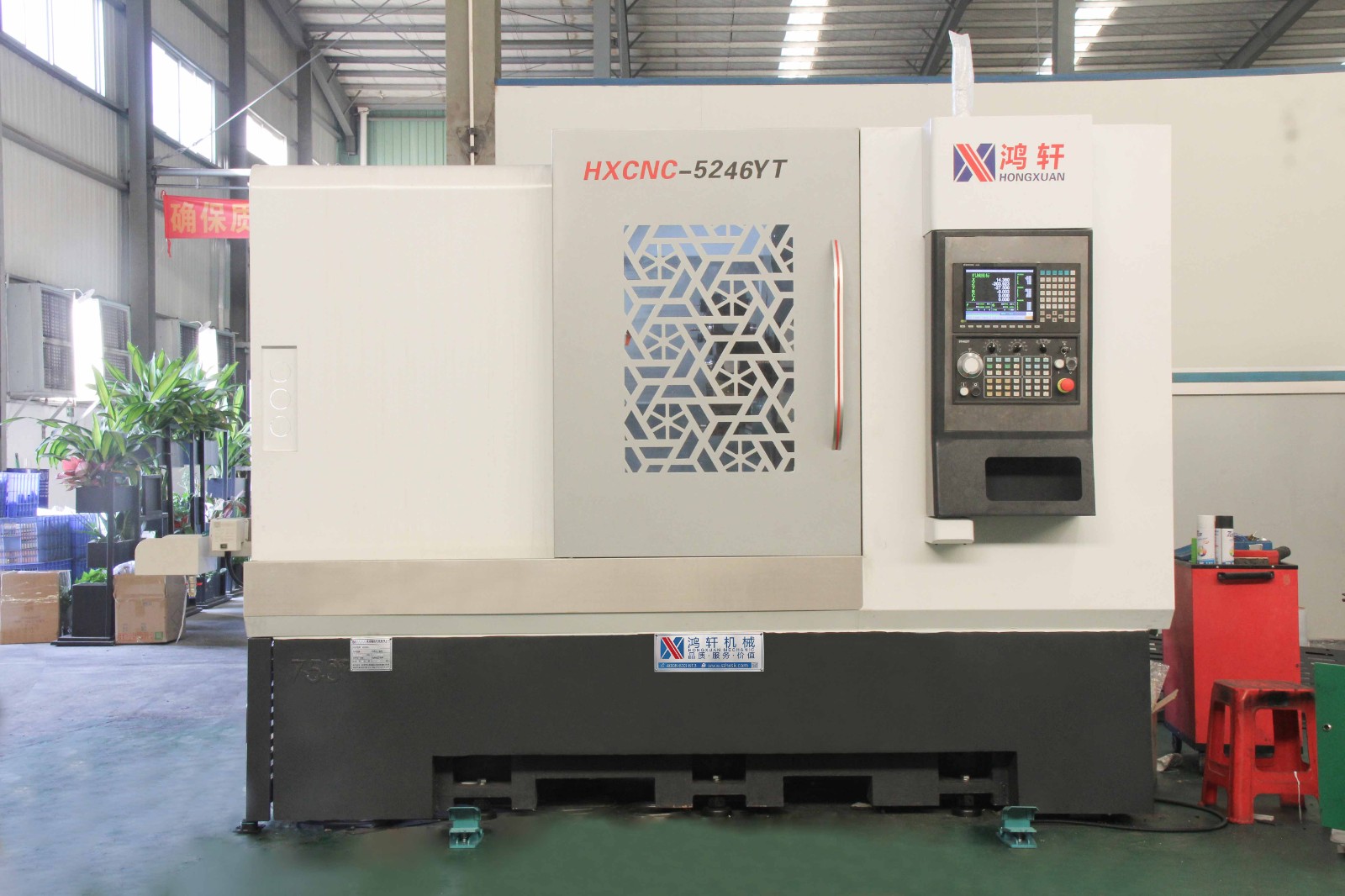 5246YT雙主軸動力刀塔機